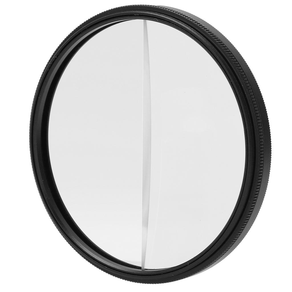 77mm Split Diopter Filter Optical Glass Prism Foreground Blur Filter for Camera Photography