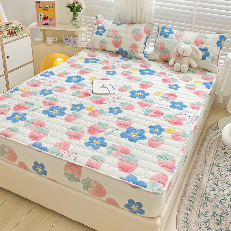 

Наматрасник с эластичной простыней на подкладке 90/120/135/150/180/200см (Без наволочки) 90x200cm