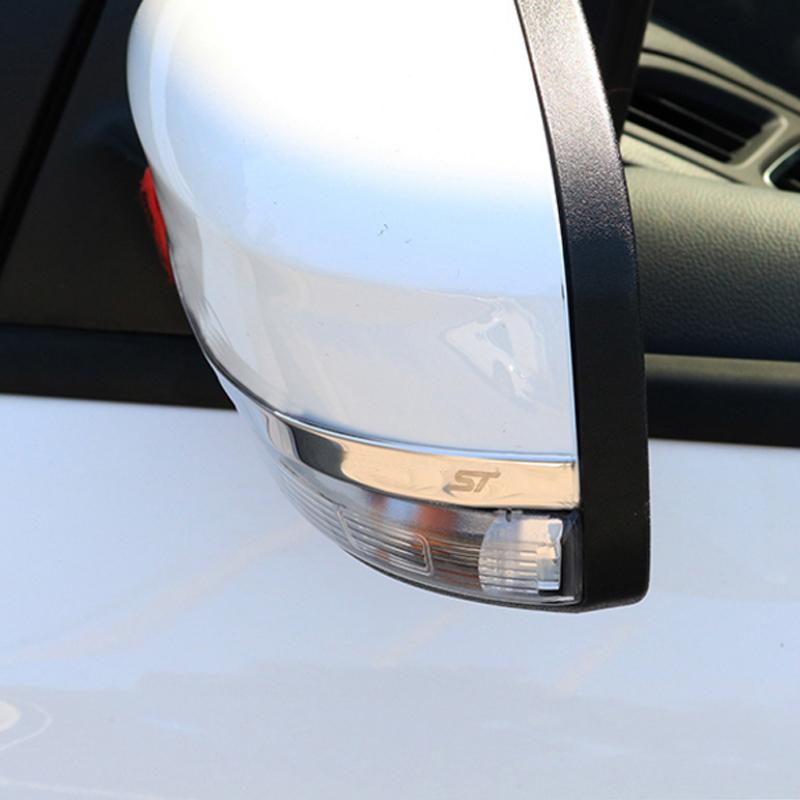 My good car for Ford Focus 3 4 MK3 MK4 2012-2017 Chrome Rearview Mirror Cover Strips Rear View Mirror Protector