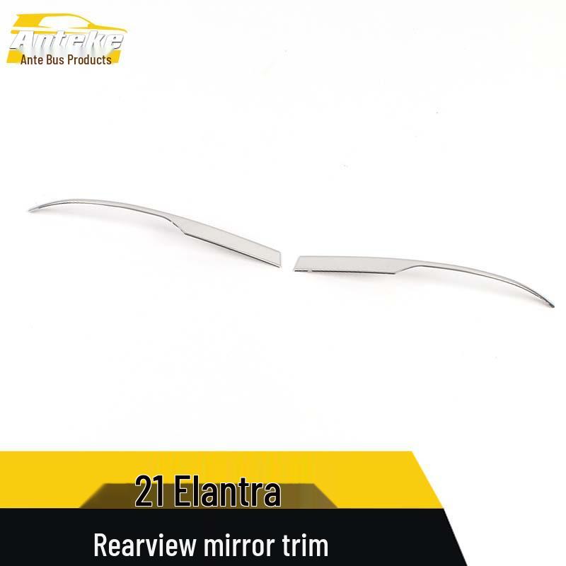 21 Elantra Rearview Mirror Trim Reflector Bright Strip Decorative Accessory