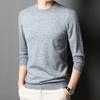 Spring and Autumn Men's Sweater Premium Sense Crew Neck Casual Versatile Business Men's Bottom T-Shirt