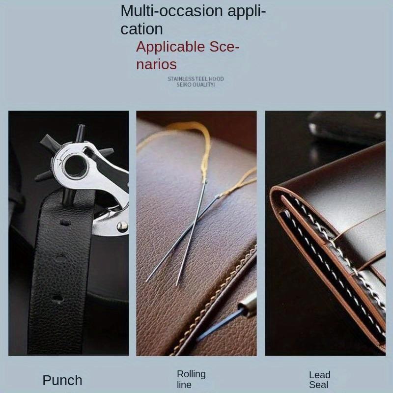 Leather Hole Punch Leather Tools Multifunctional Ordinary Carbon Steel Belt Puncher Punching Tool Belt Hole Puncher Crafts Tool
