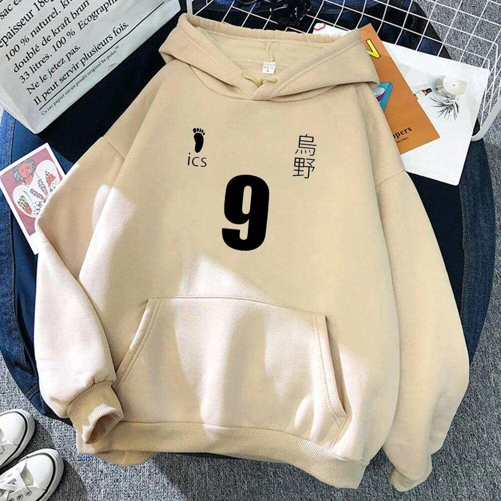 Jersey Haikyuu Number Hoodie KARASUNO Hoodies Unisexs Fashion - Main Image
