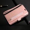 Multi-Function Leather Phone Case for iPhone 14, 13 Pro, Samsung S23U with Nine-Carat Zipper