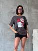 Women's Summer Casual Lazy Design Short Sleeve Letter Print T-Shirt