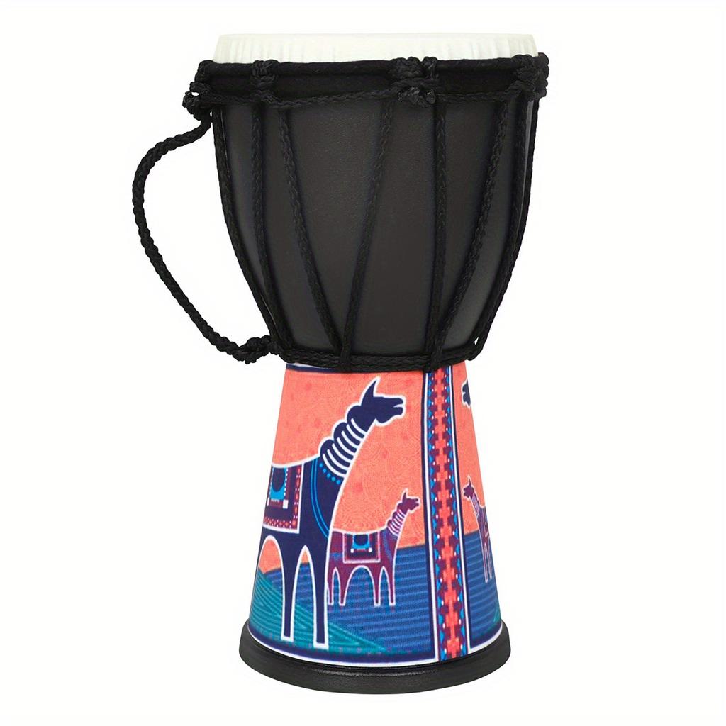 Mini Size 4 Inch African Drum Portable ABS Drum Chamber Colorful Djembe Hand Drum Professional Percussion Musical Instrument
