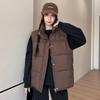 Cotton Clothes Women's New Vest Women's Fashion Short Stand-up Collar Down Cotton Autumn Thermal Vest Vest Vest