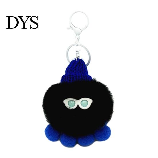 ZeeDier Sleutelhanger Pluche Octopus Sleutelhanger, Pluizig Gevuld Tas Hanger, Hangende Zachte Gebreide Muts met Sleutelhanger voor Rugzakken en Handtassen Sleutelhanger