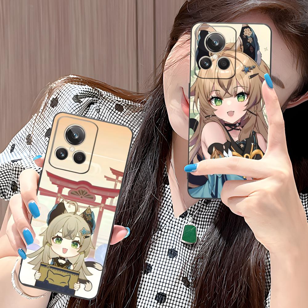 Game GI Kirara Mobile Phone Case for Realme GT 8 Neo Pro C75 73 71 C67 65 C55 53 C35 31 C20 15 Colorful Printing Cover Pretty