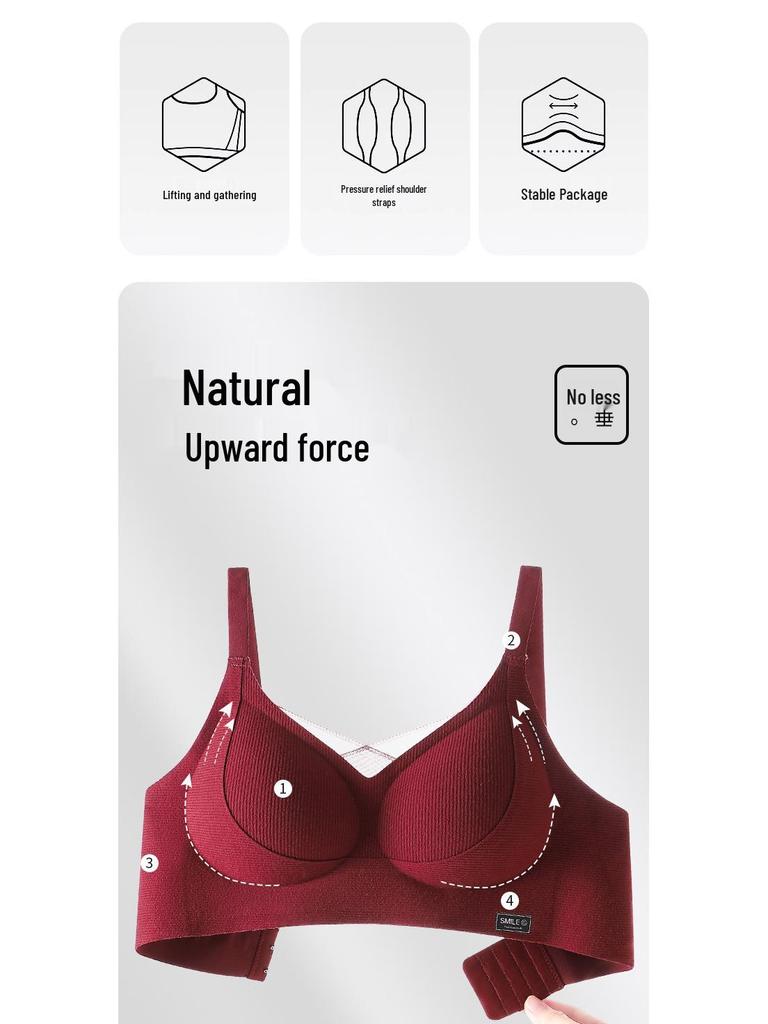 Anti-Gravity Mesh Lift Seamless Bra - Light, Thin, and Breathable with Side Support for Autumn and Winter