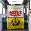 Royal Heraldry Ornate Design Blanket Camping Trip Soft and Comfortable Outdoor Plush Blanket Bedroom Air Conditioning Blanket