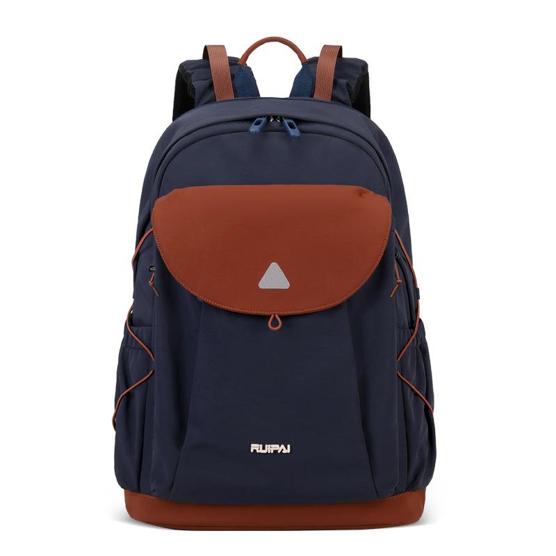 Personalized Fashion Contrasting Colors Lightweight Leisure Travel Large Capacity Backpack High School College Student Schoolbag Women's Backpack