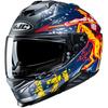 HJC HELMETS Motorcycle Full-Face Helmet with Built-in Sun Visor, Ventilation, and Built-in Intercom Compatible, Smart HJC I71, Taurus, HJH264 RED (MC1