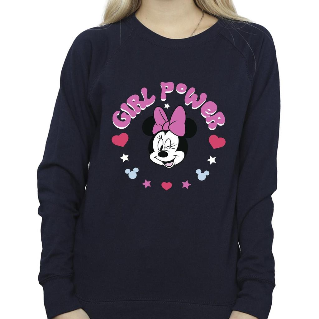 Disney Womens/Ladies Minnie Mouse Girl Power Sweatshirt