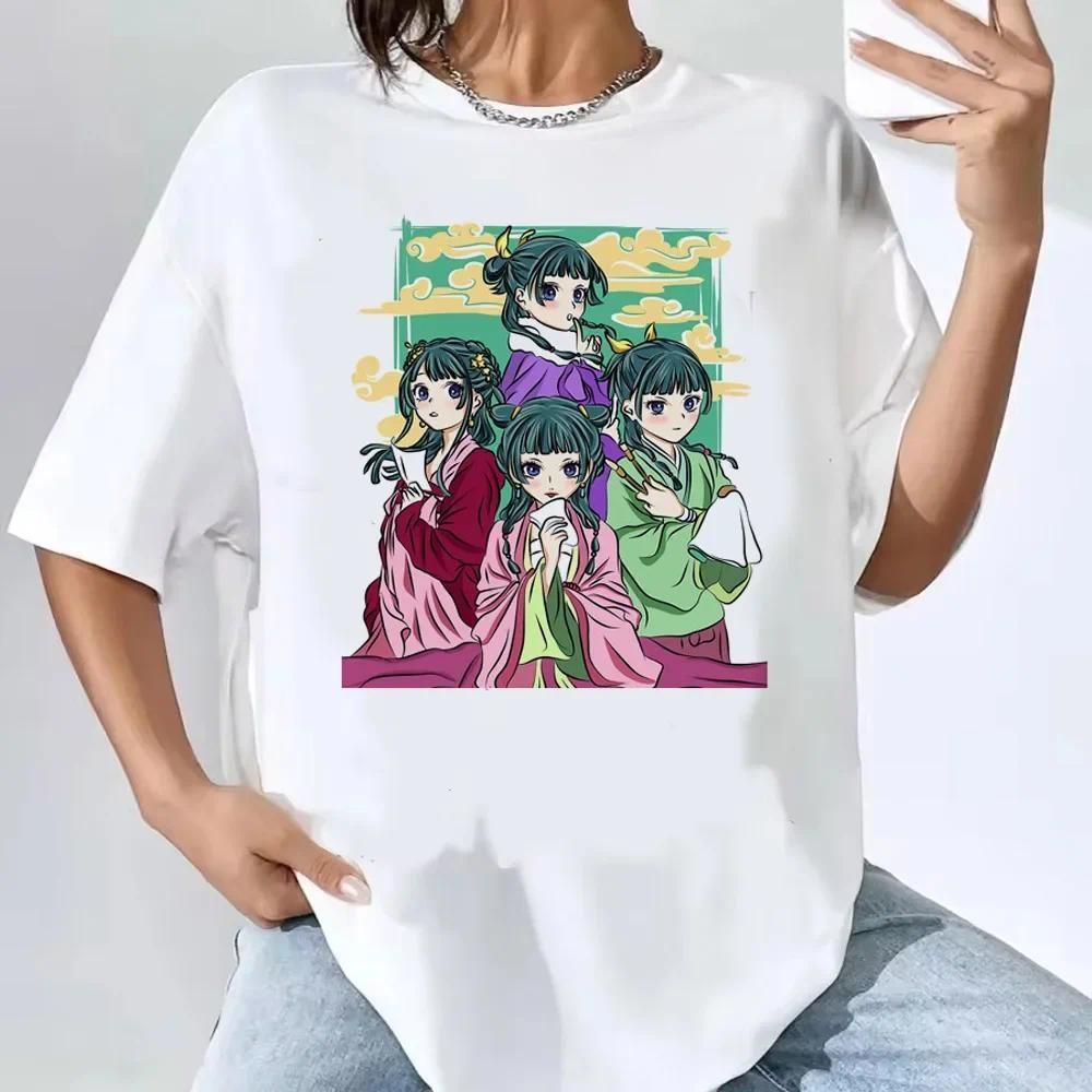Kusuriya No Hitorigoto Maomao T Shirt Women Kawaii Short Sleeve Cartoon Tshirt Anime Aesthetic Y2k Harajuku Tshirt Female