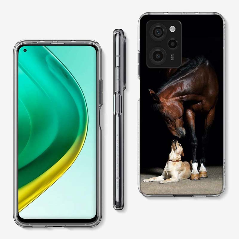 

Доминирующие Крутые Лошади и Собаки Чехол для Телефона Для Redmi 12 13C 12C 15C 15 9 Power 10 Prime+ 10C 10A 9T 9C 9i 9AT 9A Sport A5 K50 K Redmi K50
