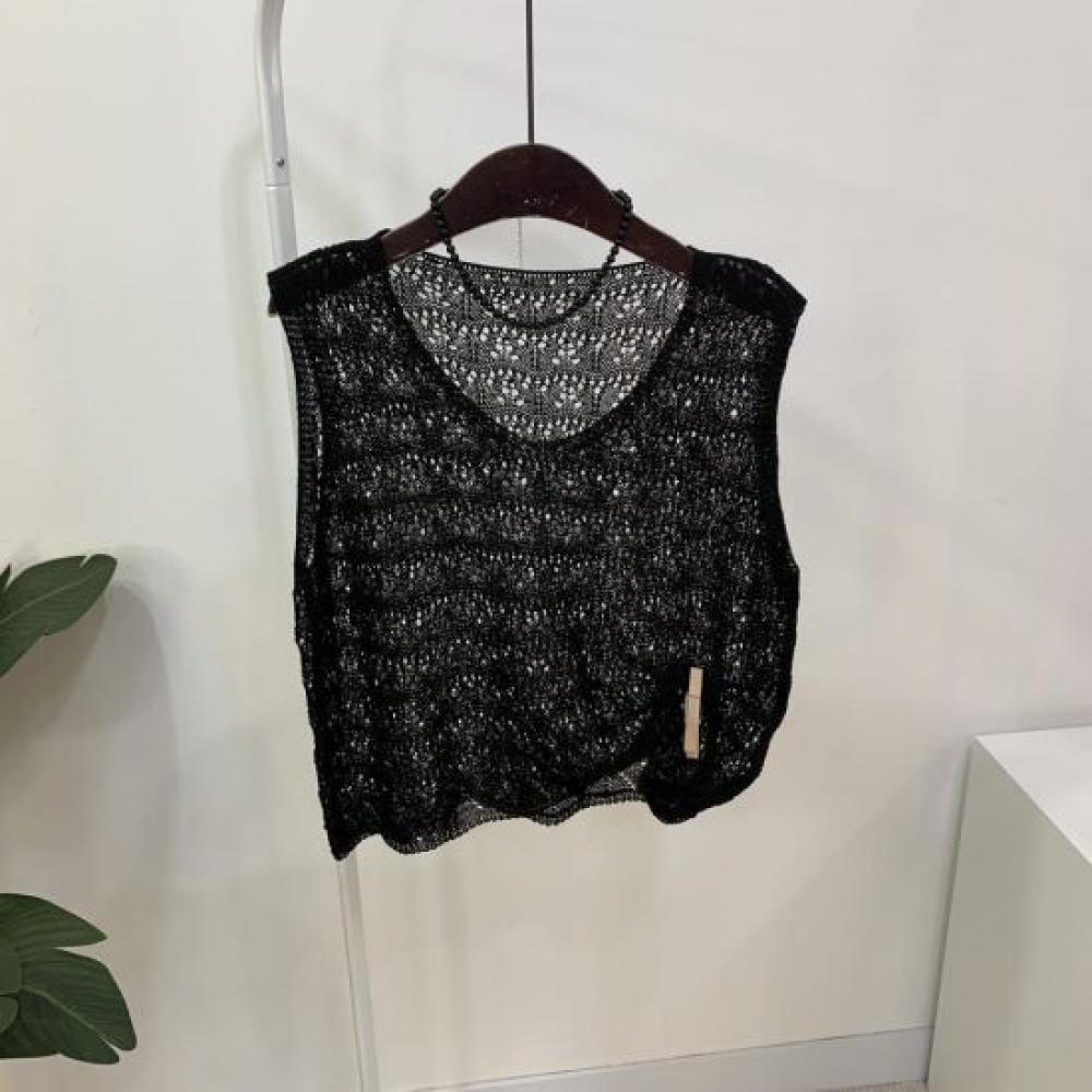 C S In The Room SleeveleSS Knit Wave punCh 5Color