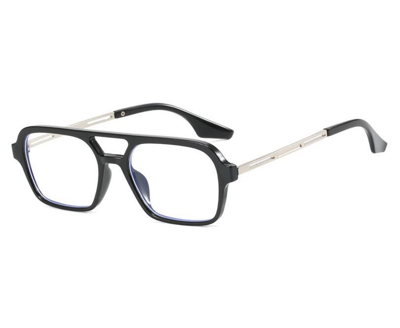 Vintage Retro Style Designer Sunglasses Women Double Bridge Hollow Out Sun Glasses For Men Square Shape Female Sun Glass