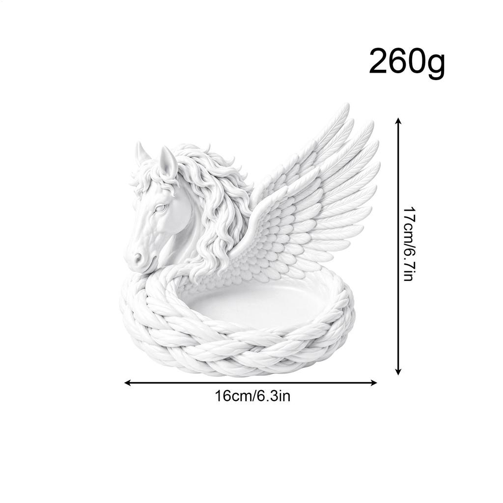 Key Holder Bowl Decorative Horse-Shaped Tray Horse Catchall Bowl for Keys Wallet Coin Jewelry Rings Entryway Table Desktop Car