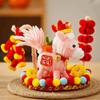 Handmade Horse Desk Pendant Cartoon Cute Creative DIY Twister Stick Unfinished DIY Material Kit Lunar New Year Horse Decoration