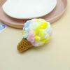 Cute Cartoon Ice Cream Keychain & Backpack Pendant - Fun Gift for Kids & Couples