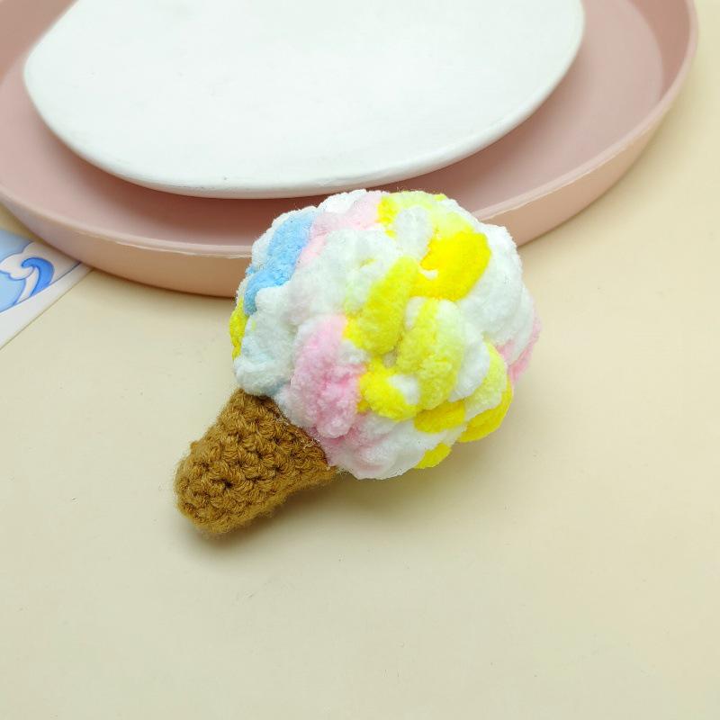 Cute Cartoon Ice Cream Keychain & Backpack Pendant - Fun Gift for Kids & Couples