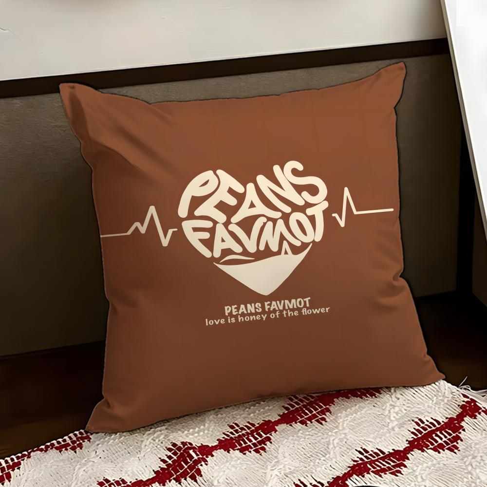 Creative love letters Cushion Cover Reversible Soft Durable Pillow Cover Home  Car MultiScene Use for Daily Comfort