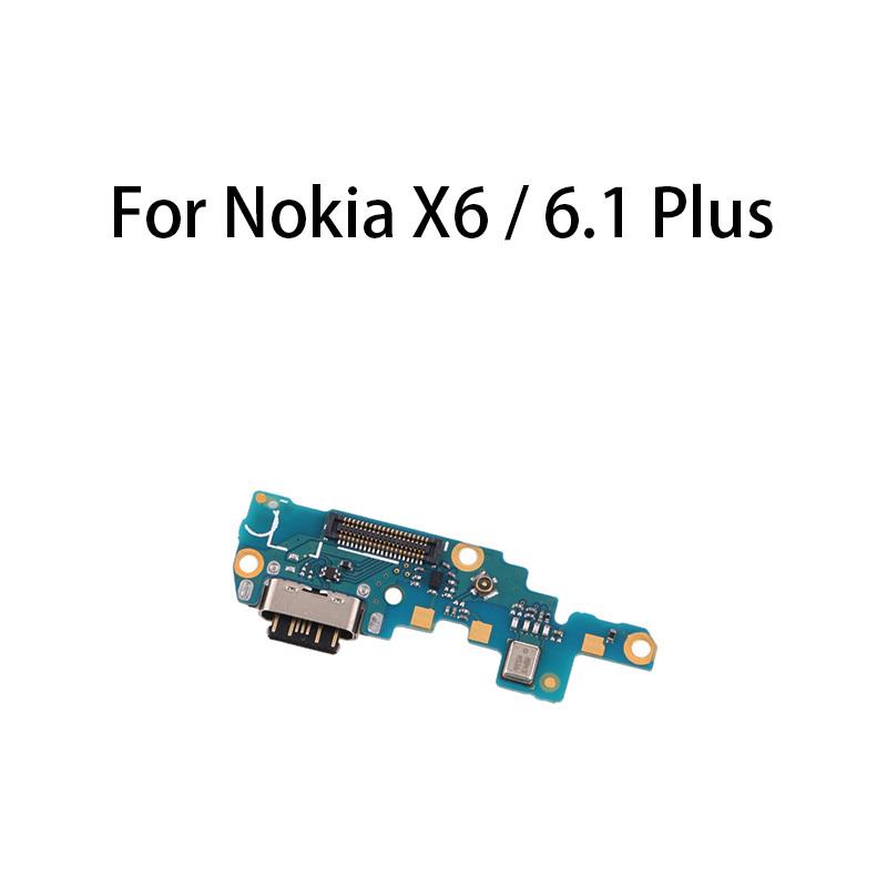 (организация) USB-порт для зарядки, разъем, док-коннектор, плата зарядки, шлейф для Nokia X6 / 6.1 Plus