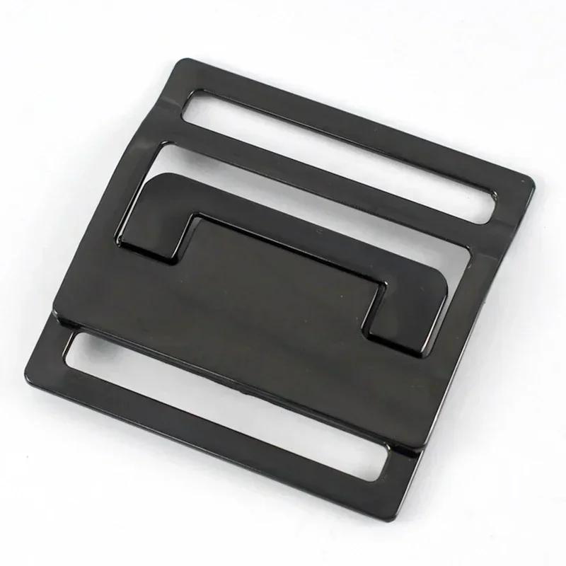 1/2/4/5Pcs Meetee 50mm Metal Belt Buckles Decor Button for Windbreaker Coat Down Jacket Sewing Clasp Buttons Clothes Accessory