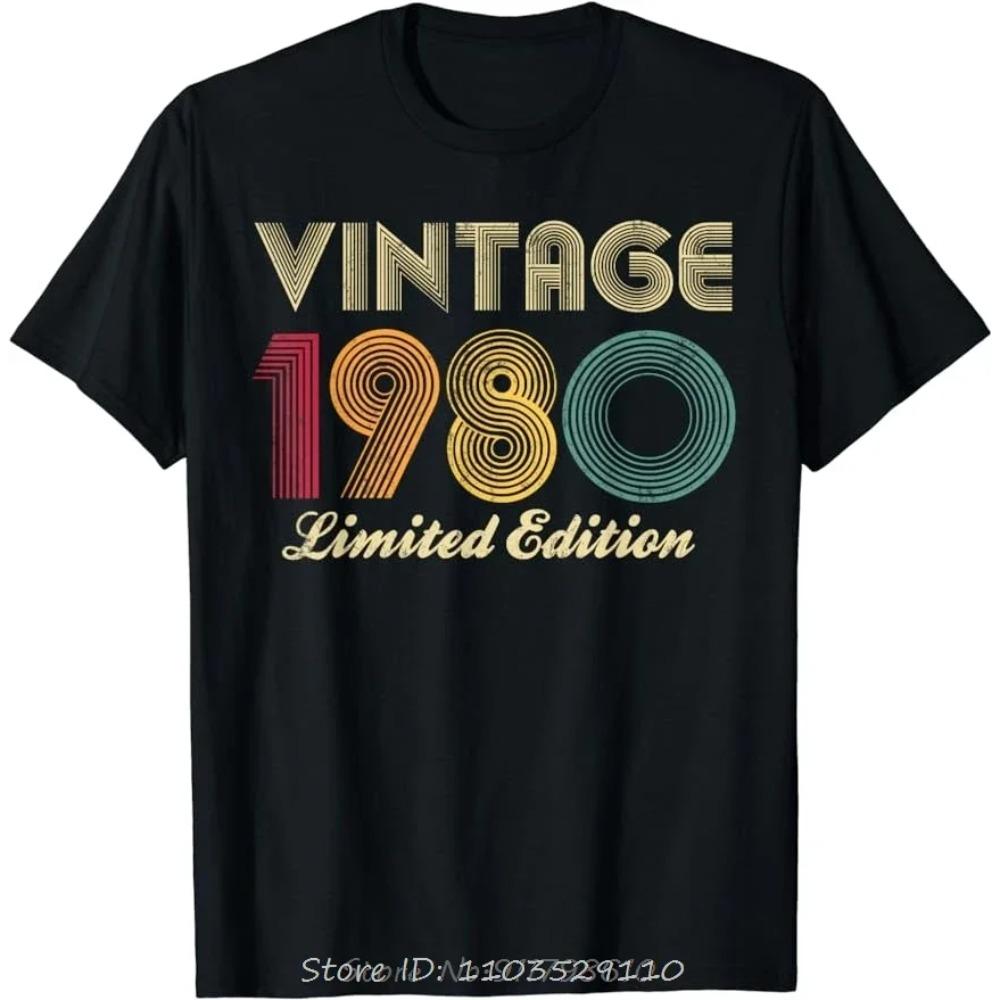 Men's Vintage Birthday Gifts: Old 43 Year Classic T-Shirt Summer 43 Year Classic 1980 Limited Edition  Printed T-Shirt