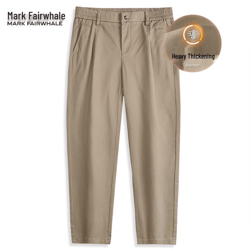 

MARK FAIRWHALE Men s Thickened Straight-Leg Casual Pants 3XL