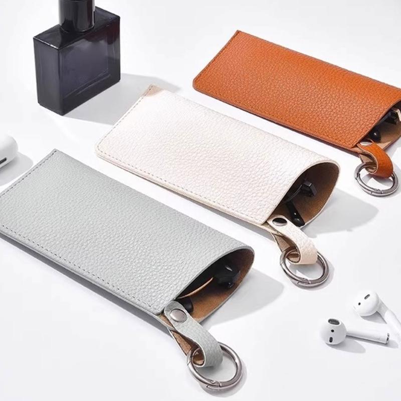 Portable Hanging Glasses Storage Bag Lightweight PVC Design Waterproof Protective Case With Soft Lining For Eyewears Care