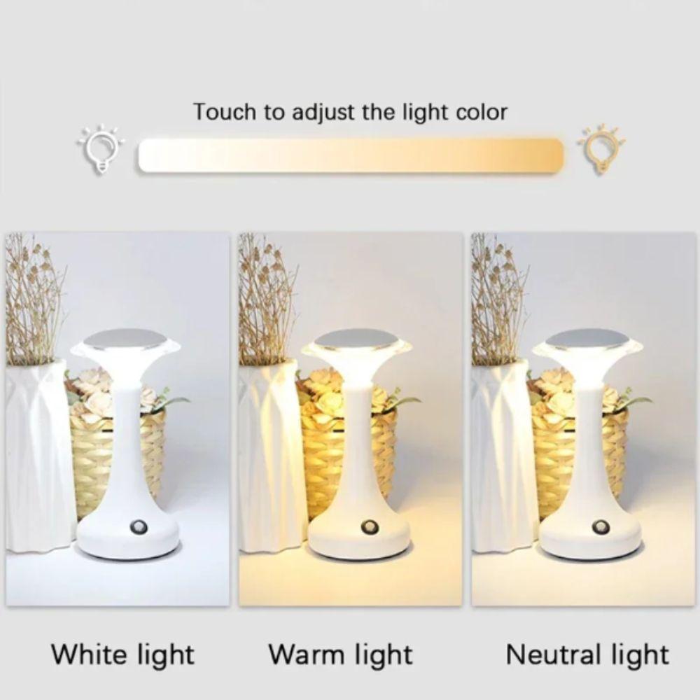 Rechargeable Wireless LED Table Lamp Touch Sensor Wireless Touch Sensor Lamp USB Powered LED Light LED Desk Lamp Coffee Shop