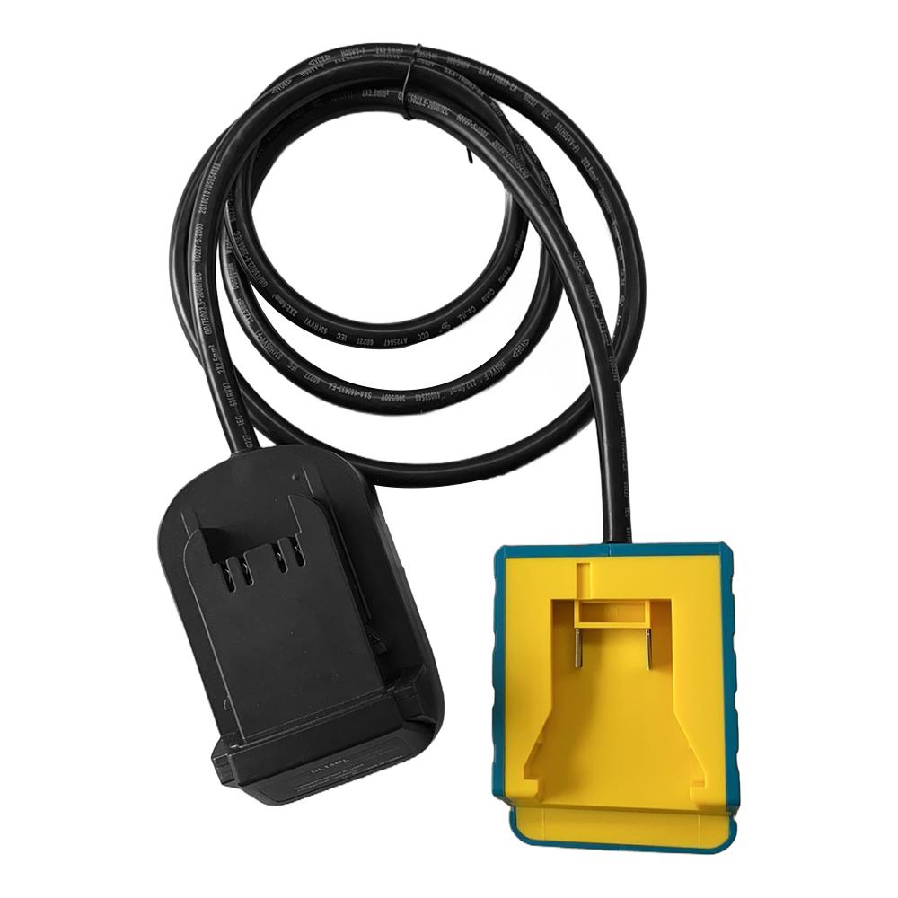 Battery Extension Cord Tool for Makita Bosch Dewalt Milwaukee 18V-20V Lithium Battery Lightweight with Belt Clip 1.5M Cable