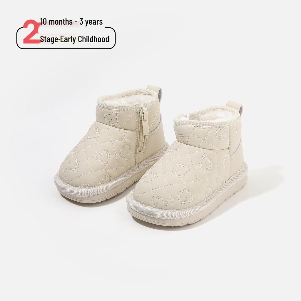 Infant Soft Sole Cotton Snow Boots – Winter Walker Shoes for Boys & Girls