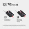 Portable TSA Zinc Alloy Combination Lock with Steel Cable for Luggage