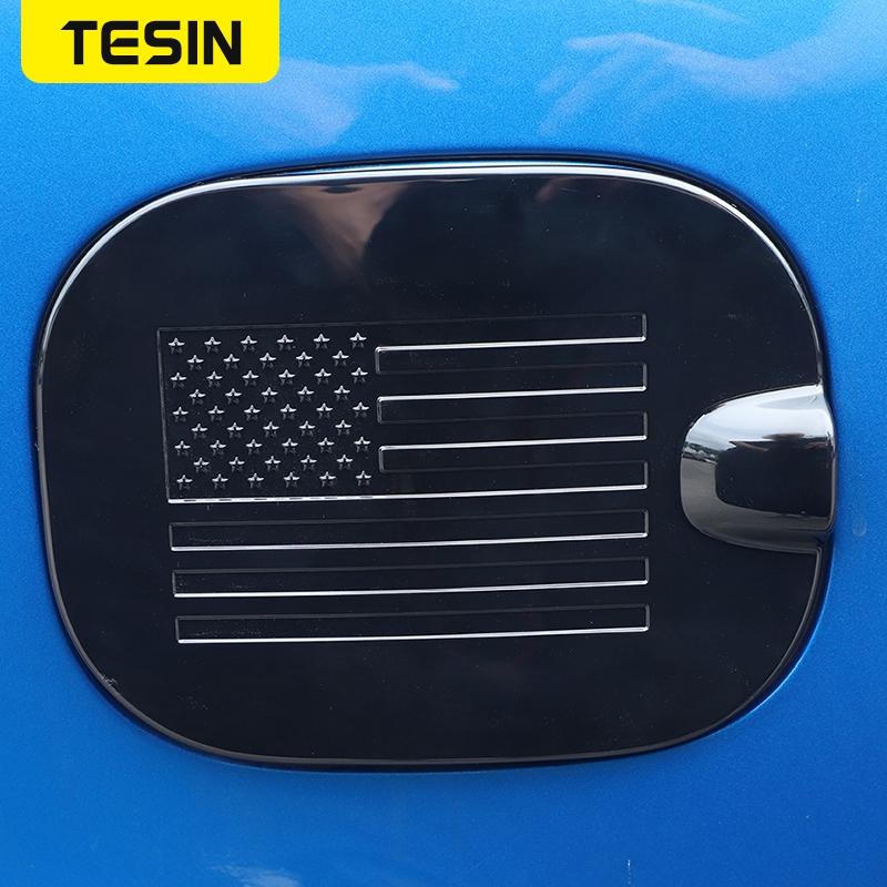 TESIN Car Fuel Filler Tank Cover Oil Cap Decoration Cover Stickers for Chevry Silverado GMC Sierra  Up Exterior