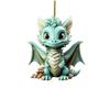 Decorative Flying Dragon Baby Pendant Cartoon Xmas Tree Flat Pendant Dragon Car Ornament  Xmas Tree