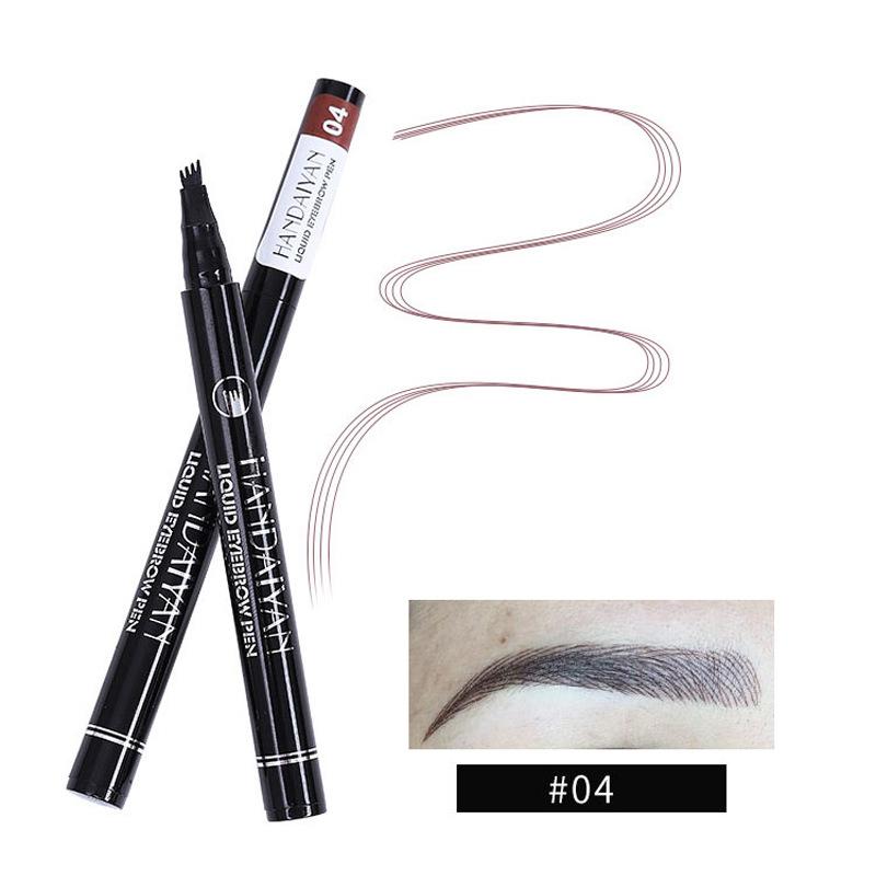 4 Point Eyebrow Pencil Waterproof Liquid Eyebrow Pen Makeup Long Lasting Cosmetic Microblading Brow Pen Tattoo Cosmetics