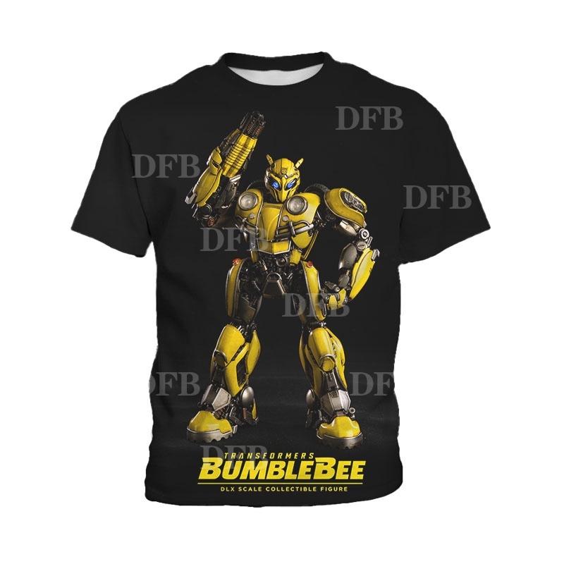 

Футболка детская Transformers Bumblebee с 3D-принтом, летняя, новая, с короткими рукавами, для красивого мальчика, от 3 до 13 лет 120