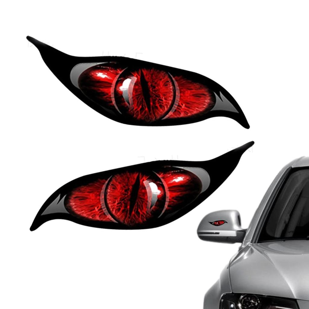 Car Eye Stickers - Eye Car Decal Mirror Sticker,2 Reflective Eye Stickers Scary Simulation