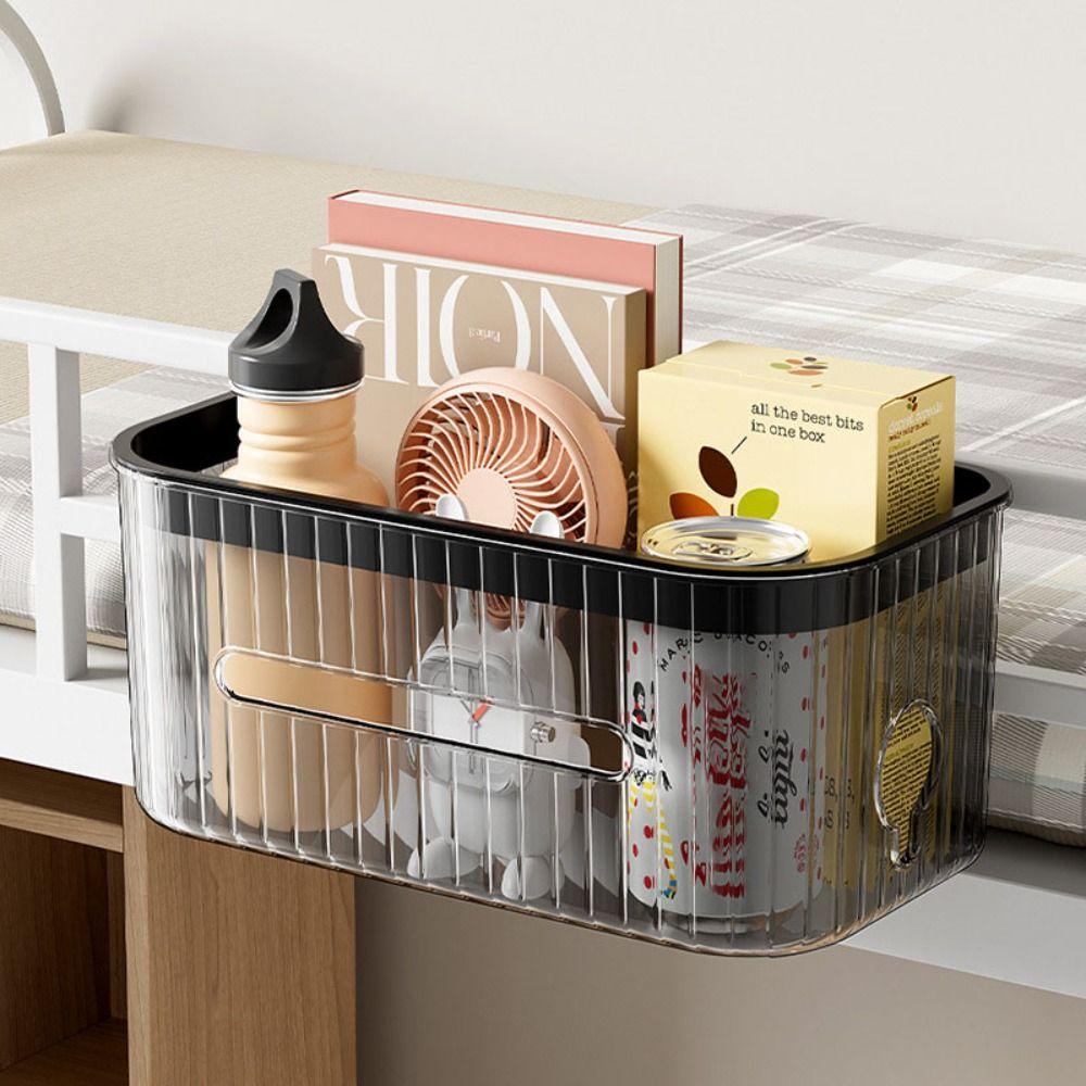 Large Capacity Bedside Storage Basket Square Sundries Rack Stationery Storage Box  Bedroom