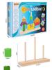 Montessori Shape Recognition Stacking Blocks - Educational Day & Night Wooden Toy for Kids