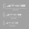 WiFi Signal Strength Car Sticker Universal Car Sticker Battery Indicator Decals Upgrades for  & Loving Drivers