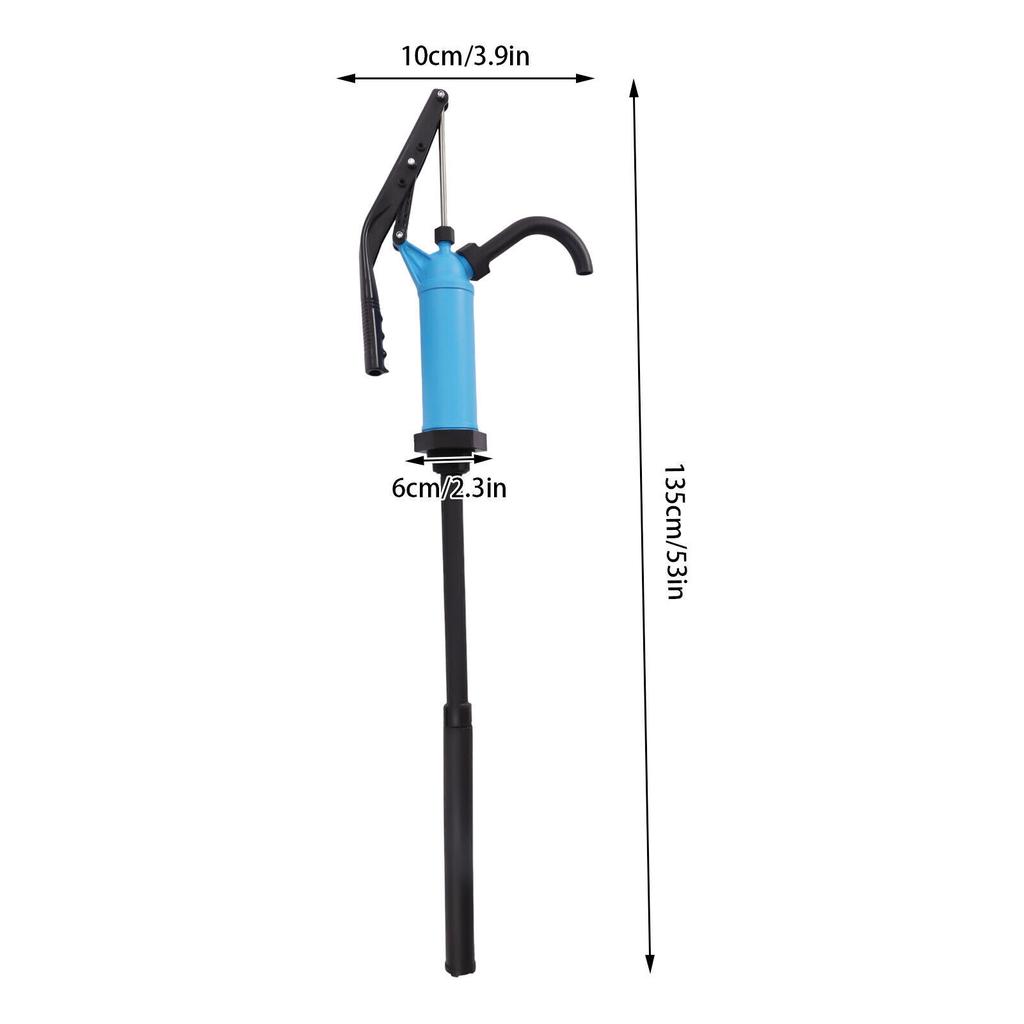 High-Flow Lever Drum Pump for Gasoline Diesel Water & Oils Manual Hand-Pressed Stainless Steel Portable 5-55 Gallon Tanks