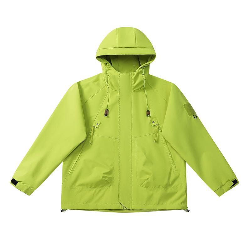 Spring and Autumn Jackets for Couples, Windproof and Waterproof Hooded Jackets, Outdoor Camping, Fishing and Mountaineering Clothes