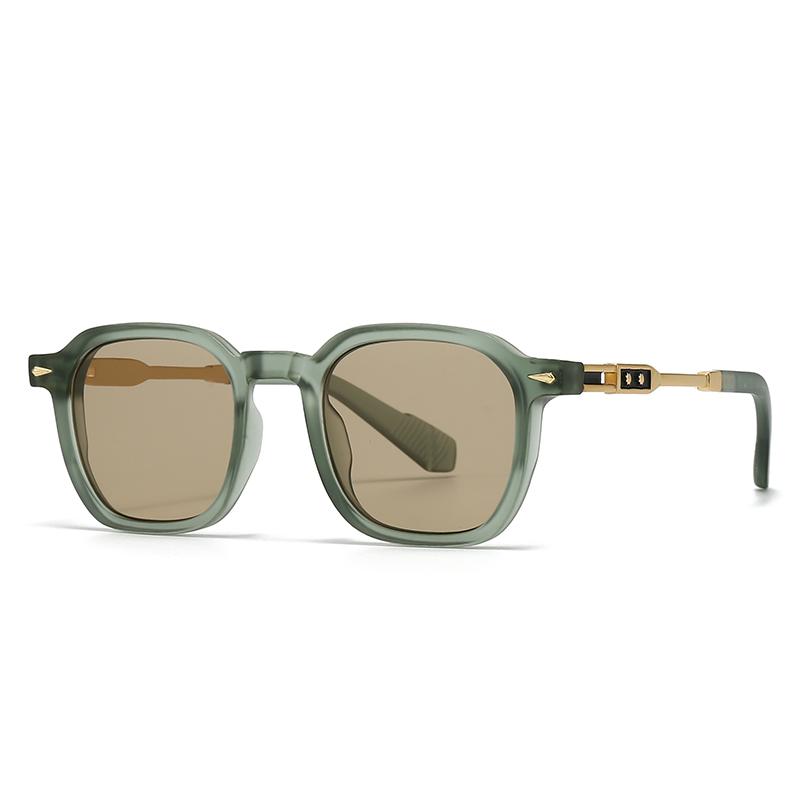 New European and American Male Aviator Glasses Retro Round Frame Sunglasses Cross-Border Spot Female 6109