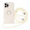 Liquid Frosted Magnetic Silicone Phone Case With Lanyard Crossbody Stand Protective Cover For Apple Iphone