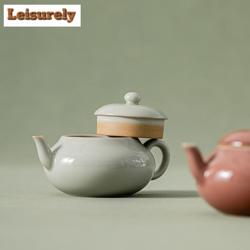 100ml Beixitang Håndlaget Isbord Farge Tekanne Kinesisk Mini Siting Pot Te Lagingskjele Med Kulehullfilter Teartikkel Forsyninger