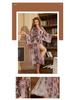 Women's Luxury Satin Long-Sleeve Bathrobe Collection - Spring Edition